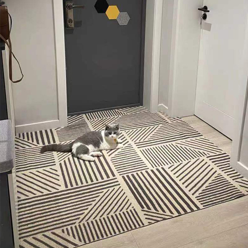Simple Nordic Style Entrance Mat Home and Door Mat Home Non-Slip Mat Carpet Can Be Cut Free Light Luxury Internet Celebrity