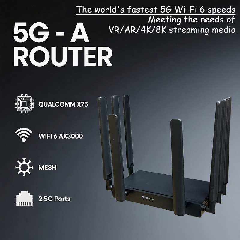 Industrial Grade 2.4G+5G Dual Band 5g Cpe Wifi6 Ax3000 Router Phy ...
