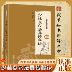 少林点穴法真传秘诀书正版 点打解一穴 擒拿格斗防身保卫武术