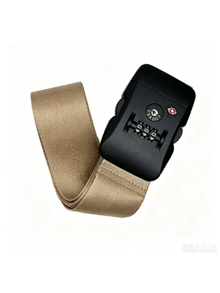 TSA combination lock luggage strap, thickened nylon travel suitcase fastening strap, anti-theft adjustable strap for checked luggage, multi-functional