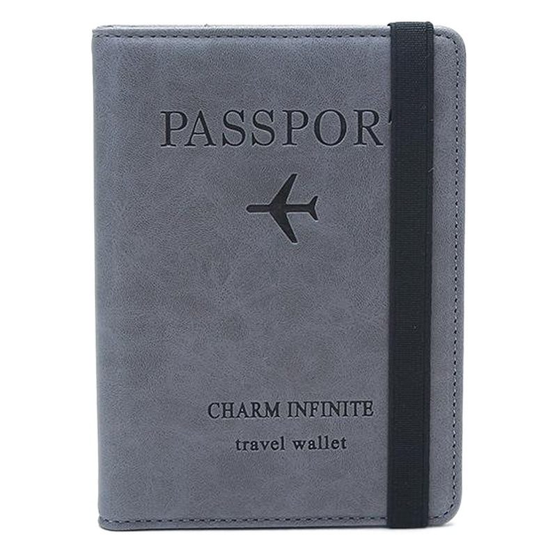 Venta caliente transfronteriza 2023 Nuevo pasaporte RFID de las mujeres Tarjeta multifunción ID titular antirrobo cepillo pasaporte cartera