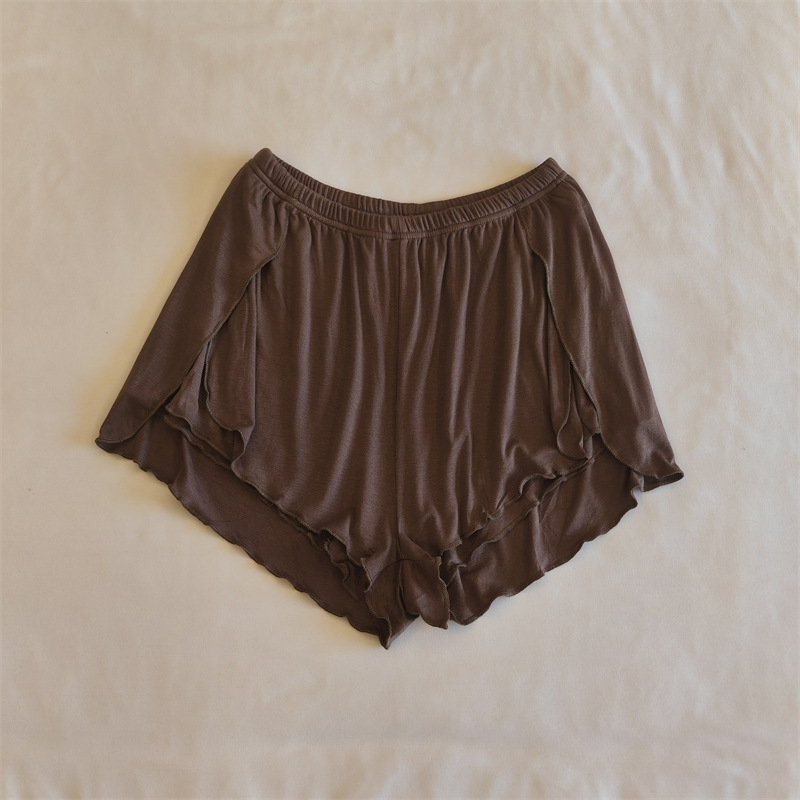 3021 # 싱글 반바지 다크 브라운