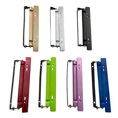 License plate frame license plate holder carbon fiber license plate holder car bracket modified rotatable angle racing plate holder