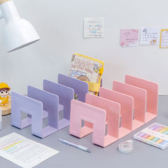 塑料書立批發加厚亞克力書本收納神器辦公學生文具書架置物擋板