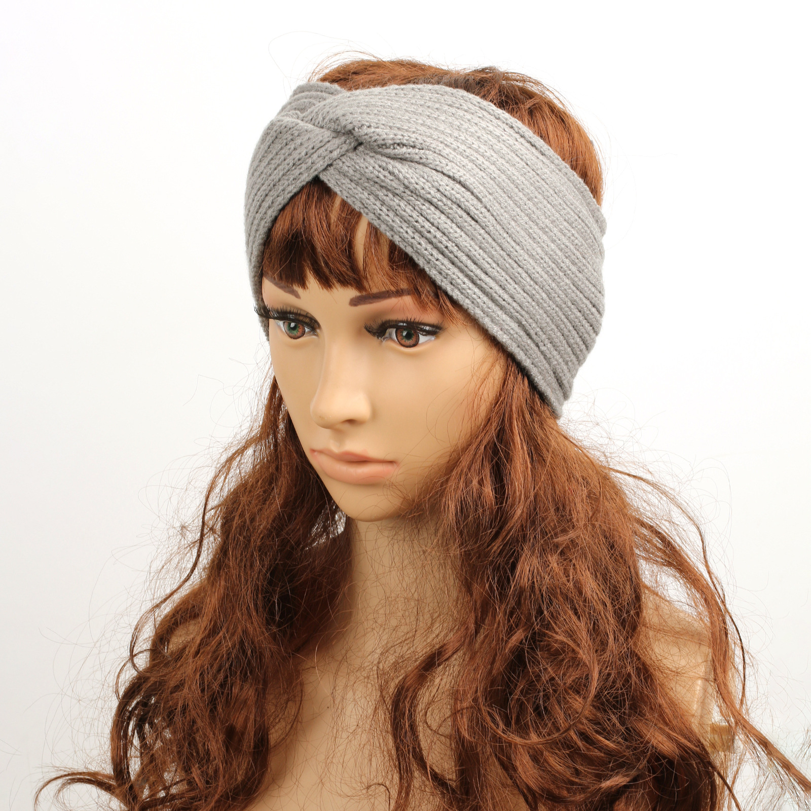 Accessoires pour cheveux tricotés en velours, bandeaux en laine épaisse pour protection contre la chaleur et le froid, bandeaux de sport, protège-oreilles, bandeaux croisés pour femmes_voghion.com