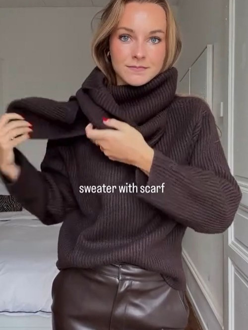 Shot-real - bufandas de cinta sólida, suéter de manga larga, camisa casual, blusa suelta, 2025 nuevo estilo europeo y americano transfronterizo