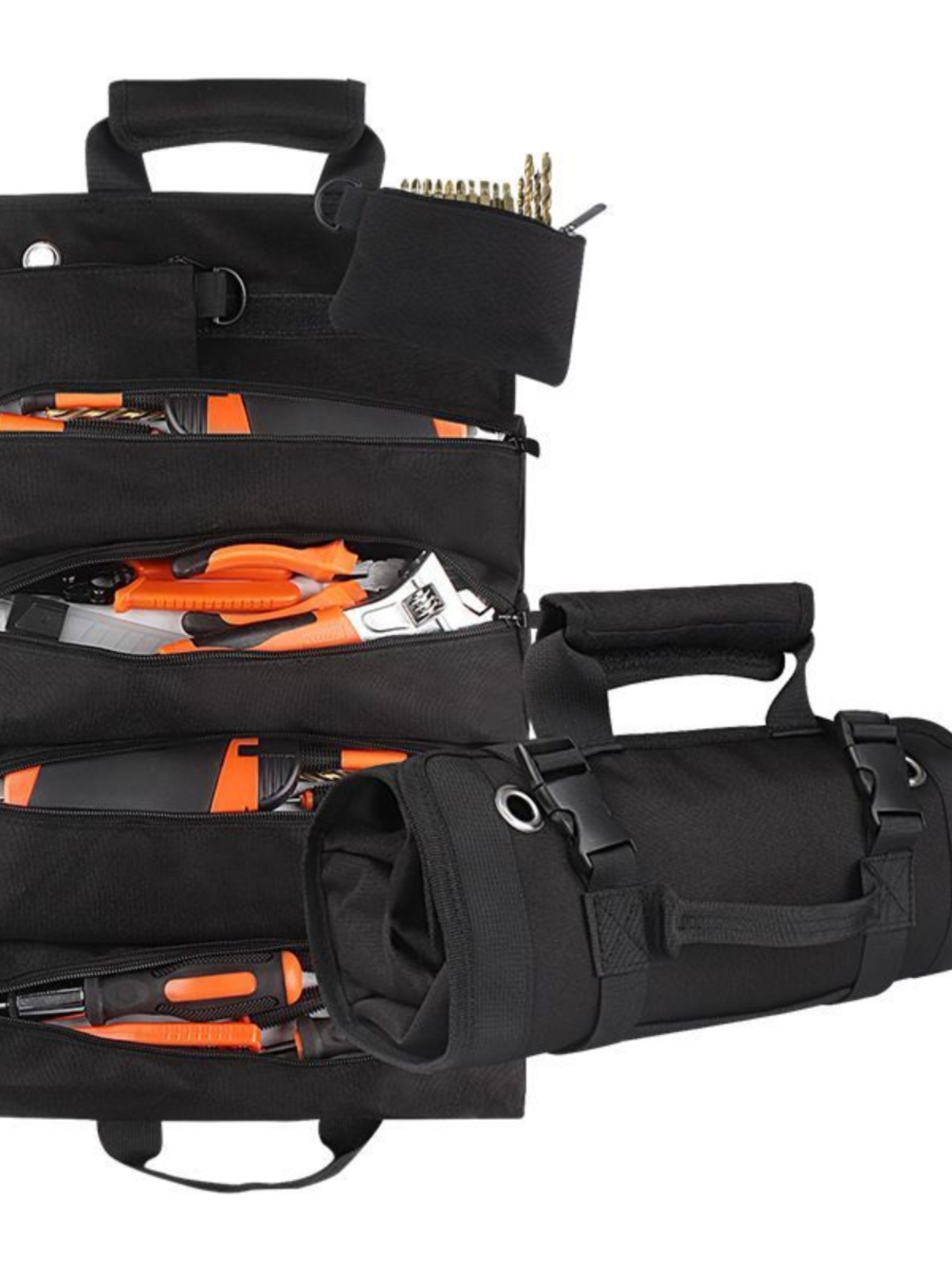 Rollo de herramientas para electricistas, tela Oxford, engrosado, electricista, bolsa de almacenamiento para carpintería, kit de herramientas de hardware para automóviles