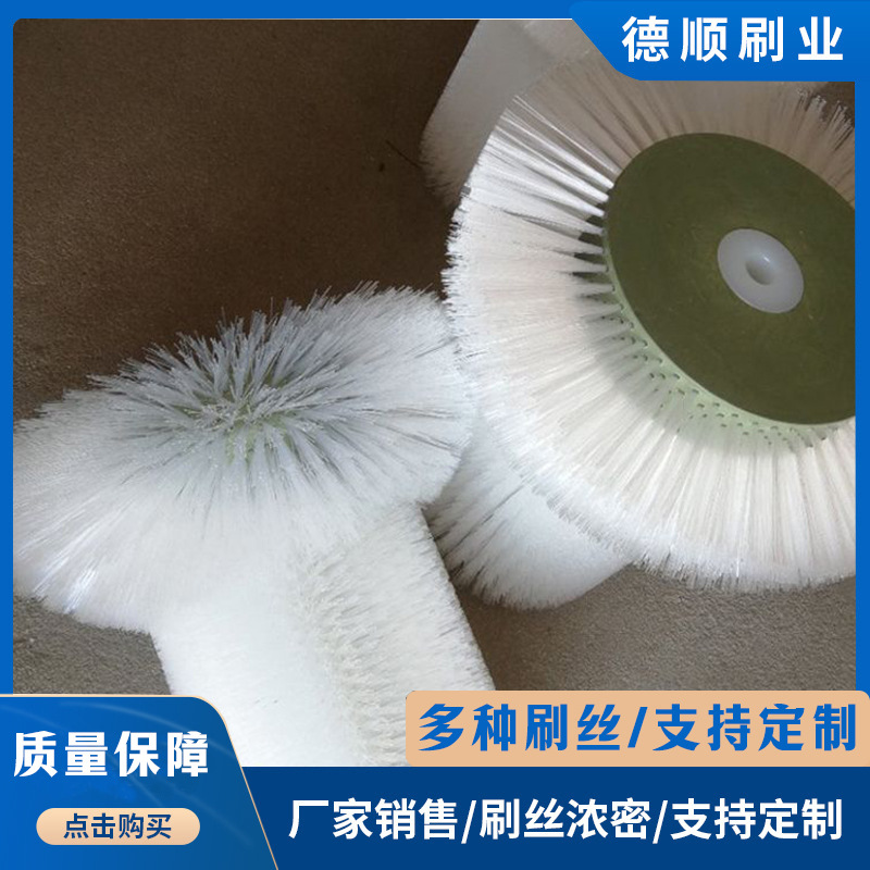 厂家生产自动洗桶机尼龙丝毛刷辊纯净水桶外壁刷 清洁去污辊刷