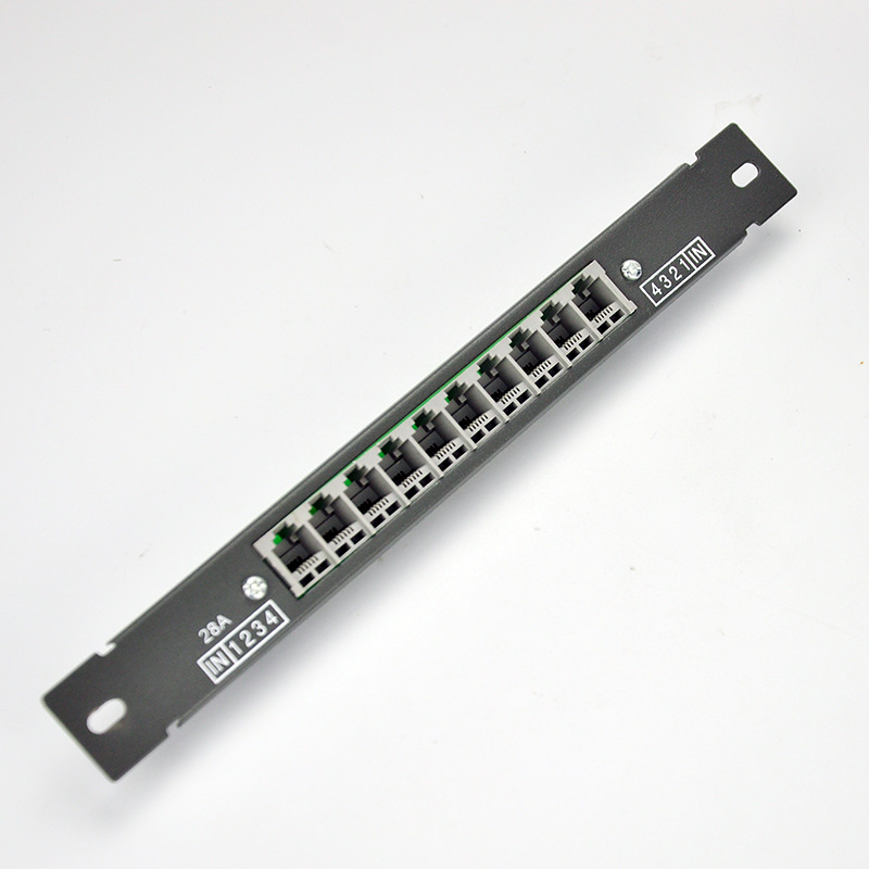 Manufacturer supplies low-voltage box, telephone module, multimedia fiber optic box, two-input eight-output telephone distributor module bar