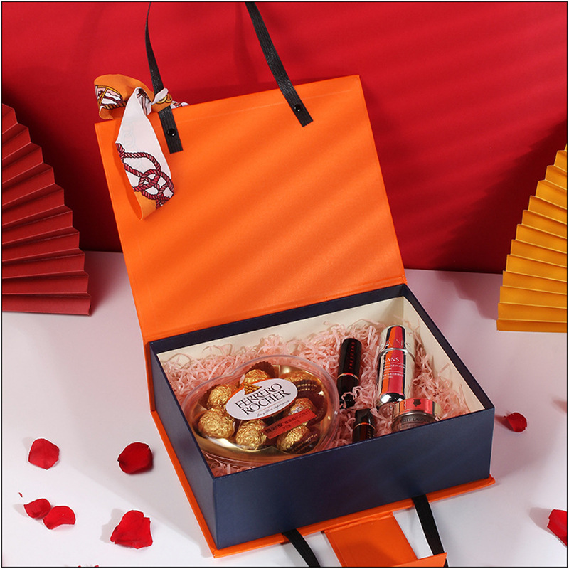 生日礼物包装盒丝巾礼盒空盒情人节端午礼品盒母亲节手提伴手礼盒