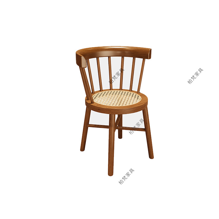 Restaurante temático simple tienda de fideos japonés de tela de caña mesa y silla de madera maciza combinación de restaurante restaurante muebles de comedor comercial