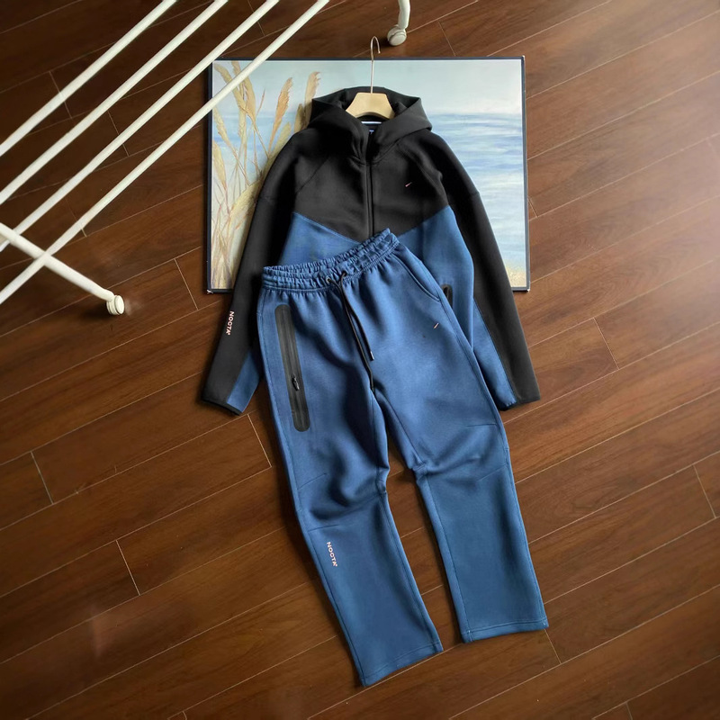 2025 Spring and Autum Cross-Border Small Hook Casual Sports Breathable Nocta Joint Hooded Suit Fd8454