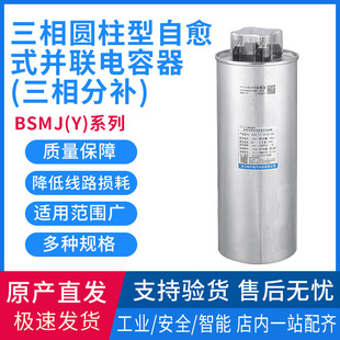 Geyue Electric Three-Phase Cylindrical Self-Healing and Parallel Capacitor Three-Phase Supplement Bsmj Series Y Manufacturer Wholesale
