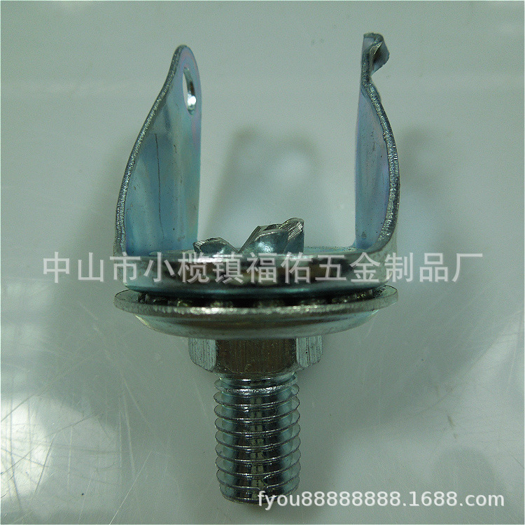 批发脚轮支架板车手推车镀锌轮子支架万向刹车带底板支架轻型支架