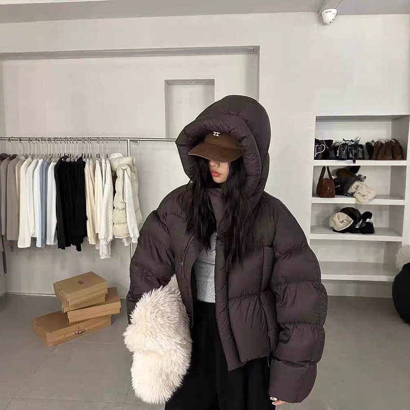 Hooded Misty Ultra-Light Thickened Cotton Jacket for Women, Korean and Japanese Style Casual Winter Cotton Jacket, 2026 Fashionable Short Puffer Jacket for Women Hooded Misty Ultra-Light Thickened Cotton Jacket for Women, Korean and Japanese Style Casual Winter Cotton Jacket, 2026 Fashionable Short Puffer Jacket for Women