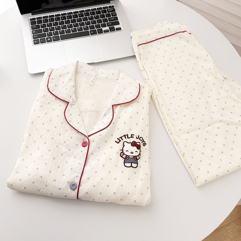 Yunduo Cotton-J1837# Polka Dot KT Cat Long