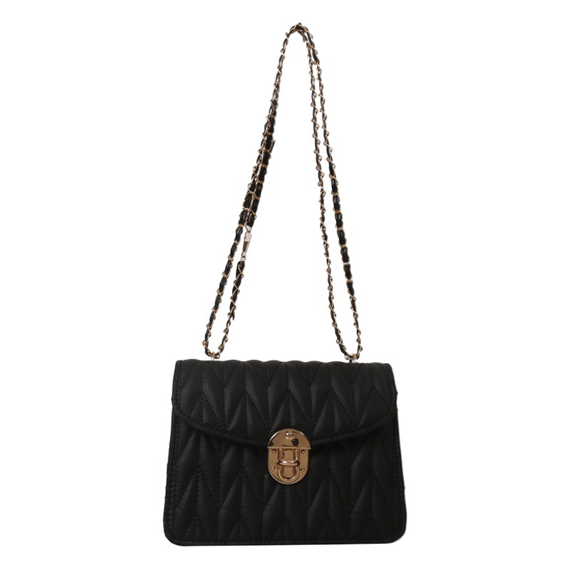 Este año de moda elegante diamante bordado cadena pequeña bolsa para las mujeres 2023 otoño temprano nuevo estilo coreano mensajero bolsa moda