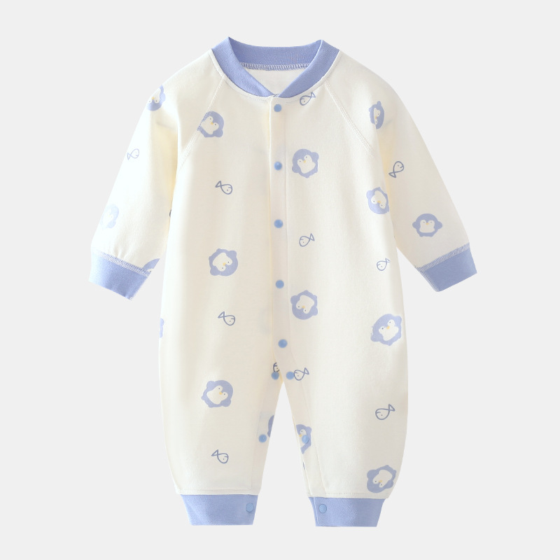 Recién Nacido mono bebé ropa de algodón primavera y otoño Heshang ropa bebé recién nacido de manga larga ropa de fondo