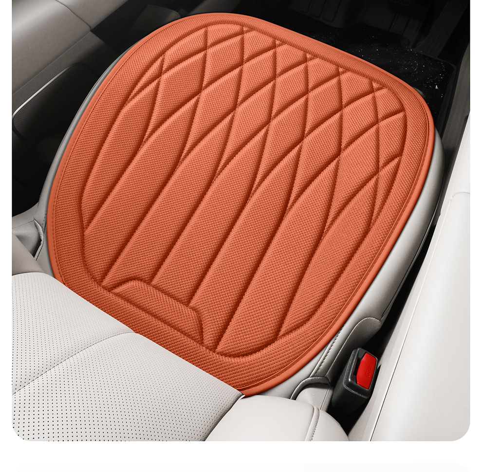 Foreign Trade Amazon Aliexpress New Seaweed Fiber Car Seat Cushion Four-Season Breathable Small Three-Piece Seat Cushion Wholesale