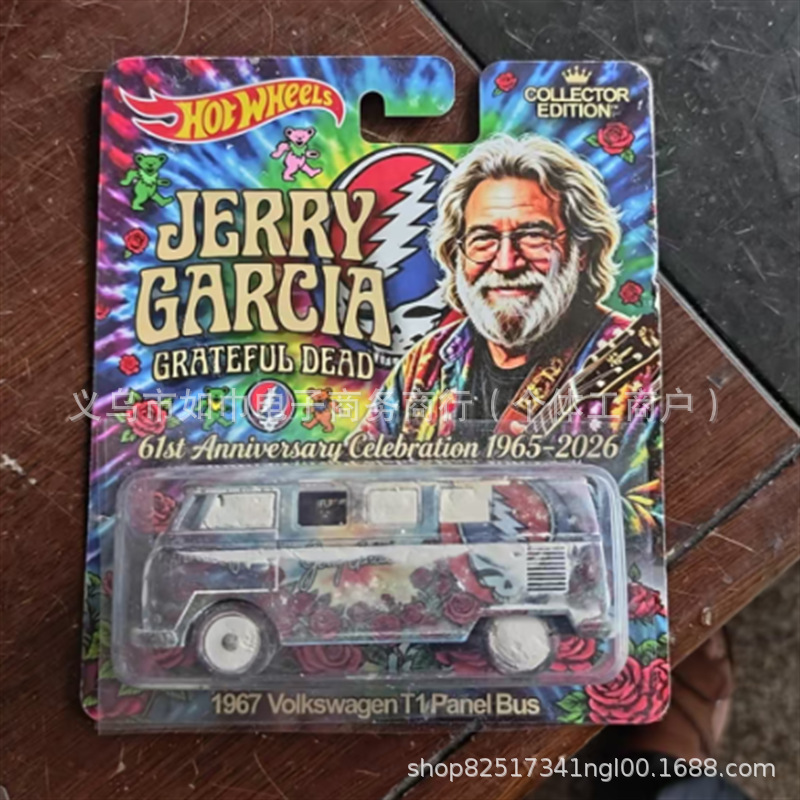 Cross-Border New Product Hot Wheels Jerry Garcia 61St Bus Hot Wheels 61St Anniversary Bus Cross-Border New Product Hot Wheels Jerry Garcia 61St Bus Hot Wheels 61St Anniversary Bus