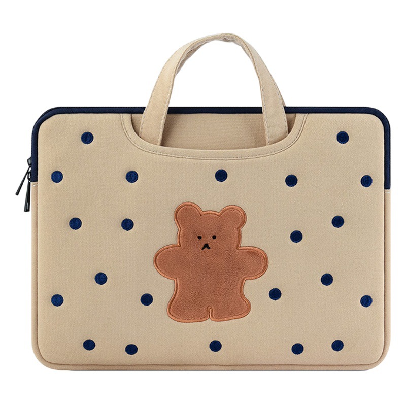 Corea del Sur oso bolso de la computadora hembra portátil lindo manzana 13.3-pulgadas Huawei 14/15.6 portátil ins liner bolsa