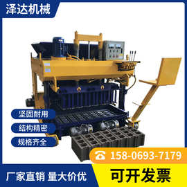 出口供应大型移动式水泥制砖机 免托板水泥砖机 免烧空心砖机