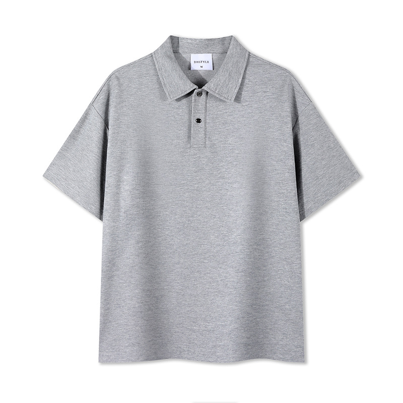 270g pesado comercio exterior transfronterizo tamaño europeo hombre verano camisa de polo de manga corta ropa de trabajo logo personalizado camisa polo