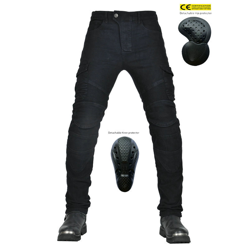 2024 nuevos jeans de motociclismo Kevlar hombre anti-garro con protector anti-caída pantalones de motociclismo