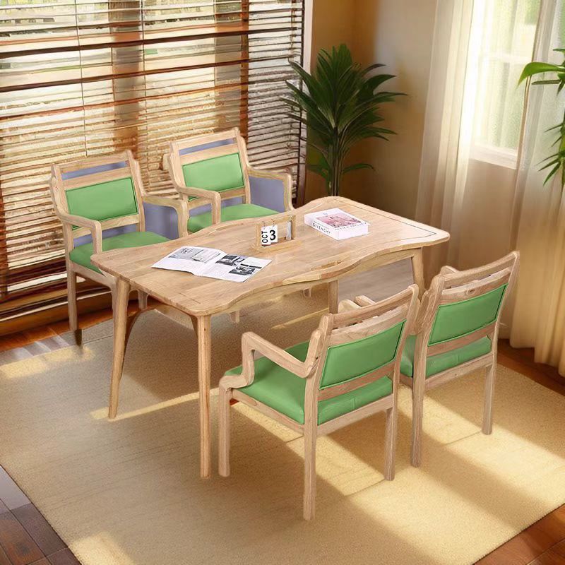 高齢者向け家具、老人ホームのダイニングテーブルと椅子、高齢者向けアパートのカスタム無垢材のテーブルと椅子、高齢者向けの高齢者向けテーブルと椅子|undefined