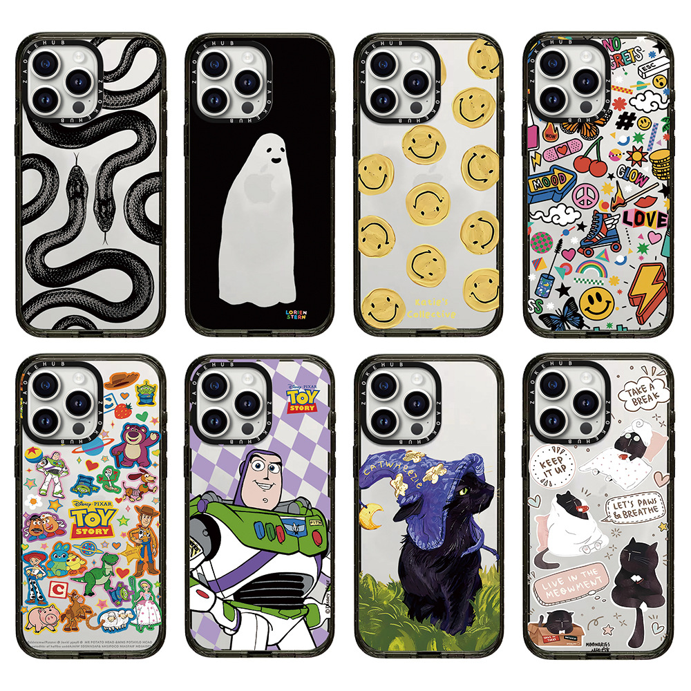 大王蛇幽灵小鬼玩具总动员小猫iPhone16ProMax苹果透明手机壳