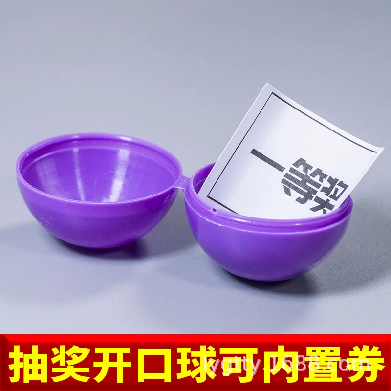 Lottery prize ball with 4cm diameter, red blue yellow orange openable ball for drawing lottery, hollow interior