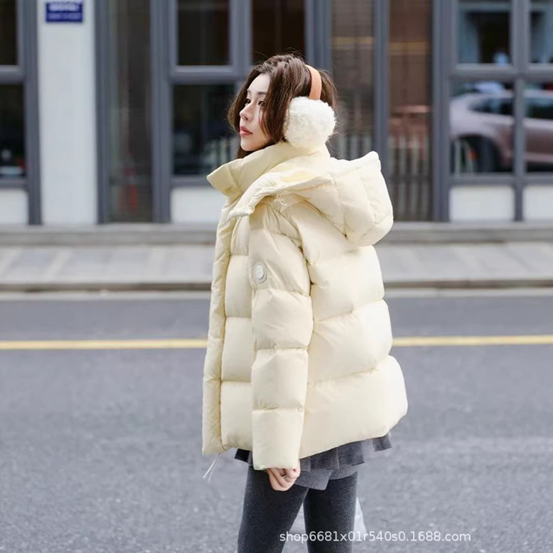 2025 Winter New White Goose down Unisex Short Hooded Thick Warm Puffer Jacket for Petite Individuals 2025 Winter New White Goose down Unisex Short Hooded Thick Warm Puffer Jacket for Petite Individuals