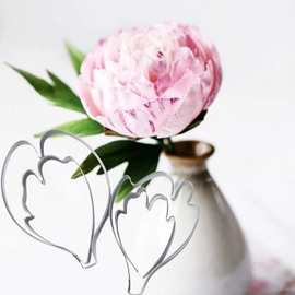 芍药花瓣不锈钢切压模具 牡丹花瓣切模 翻糖面塑仿真花卉手工切模