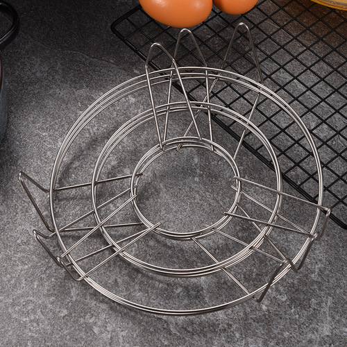 Stainless steel steam rack multi-functional household slice steamer rice cooker three-legged steam grid kitchen gadgets manufacturer wholesale