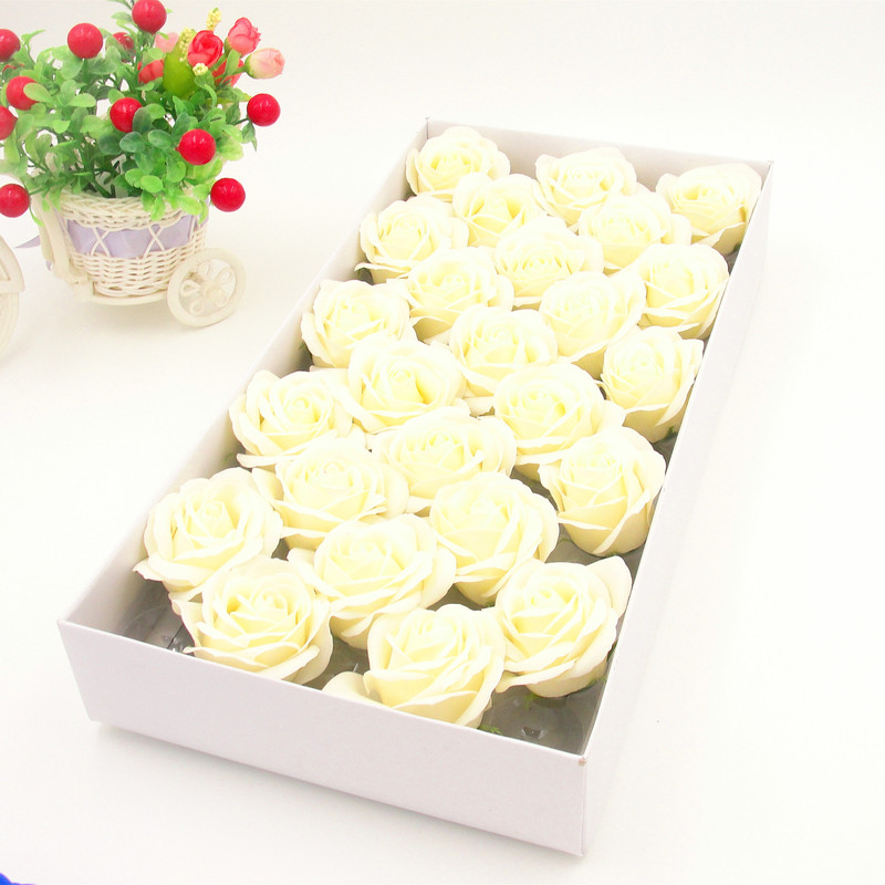 五層の石鹸の花の頭のシミュレーションのバラの手のギフトボックスの装飾の卸売りのバラの永遠の命の石鹸の花の工場は供給します。|undefined