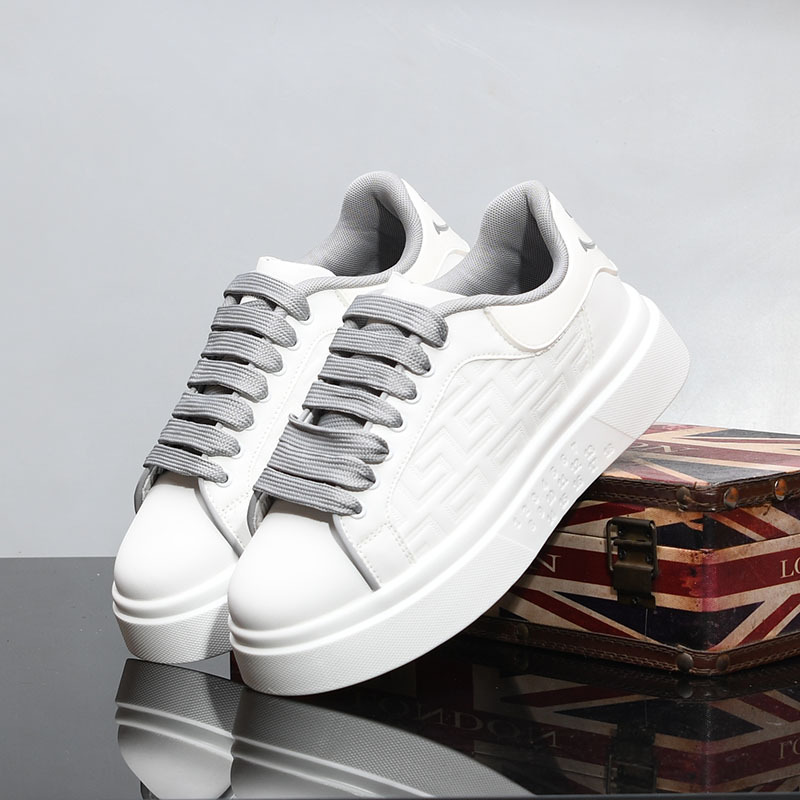 Herren Freizeitschuhe Aus Echtleder Mit Dicker Sohle Und Höhe_voghion.com