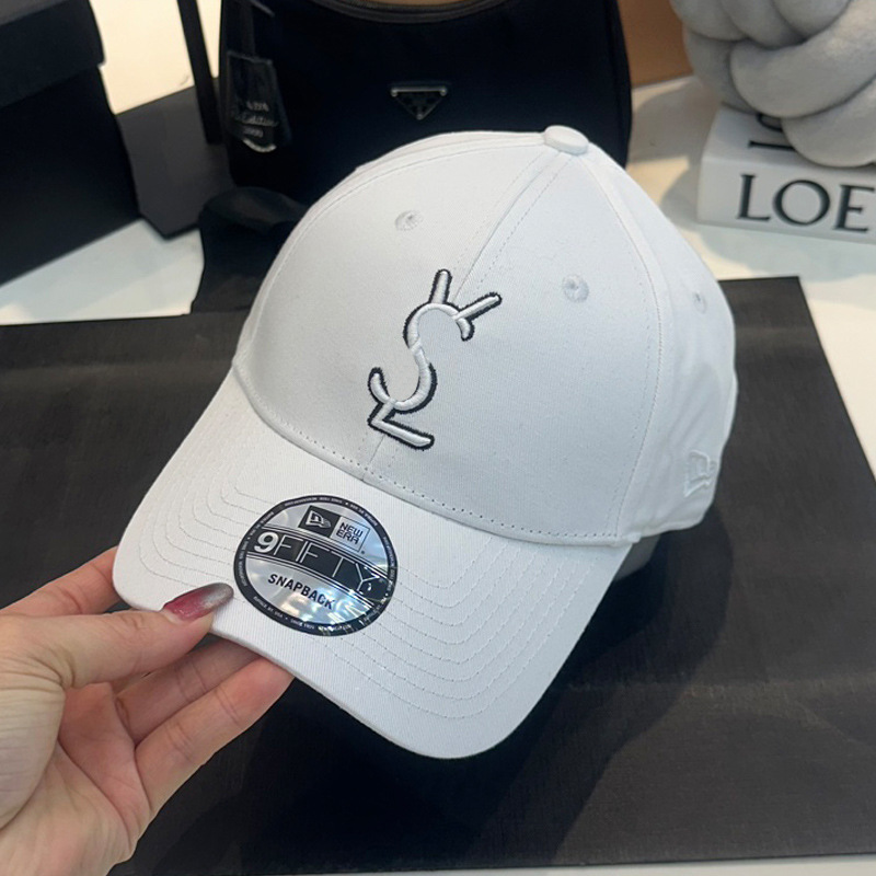 Gorra de béisbol clásica de moda mujer comercio exterior dama esta letra decorativa yang bordado tapa dura gorra de béisbol de algodón al por mayor