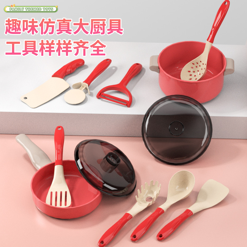 Juego de cocina de juguete para niños con carrito de compras, verduras y herramientas para cortar frutas, para niñas y niños.