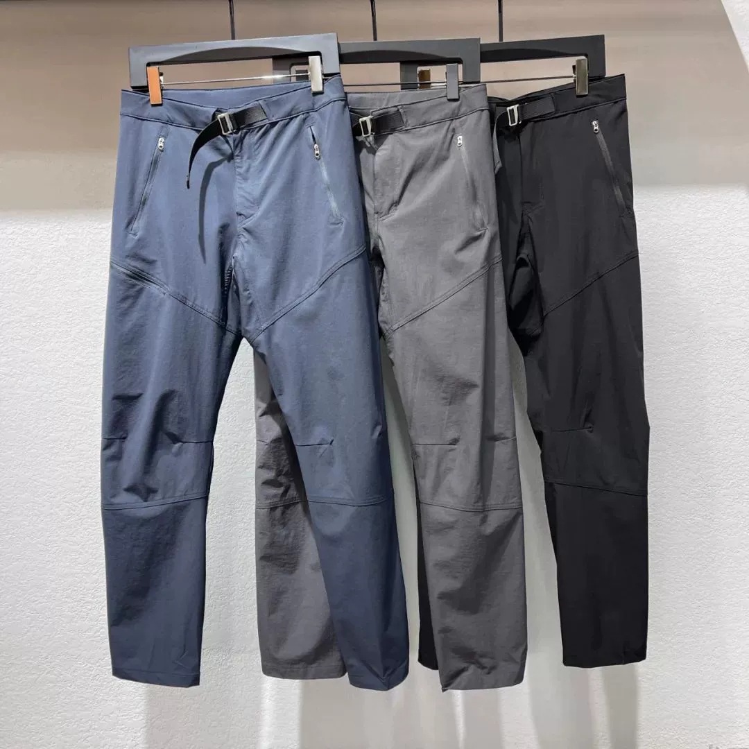 Bird family with flat! Three-dimensional cutting spring and summer men's solid color thin quick-drying stretch straight casual pants fashion