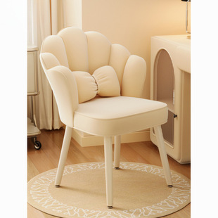 Home Dressing Table Makeup Chair Simple Chair Light Luxury Dining Chair Backrest Bedroom Girl Internet Celebrity Manicure Stool