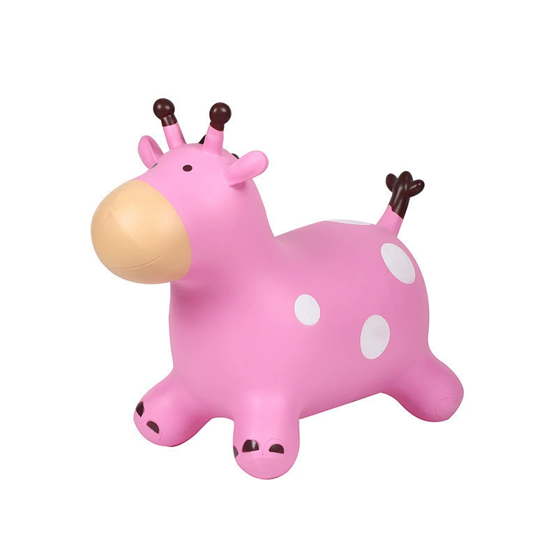 Inflatable rubber toy for jumping with seat for kindergarten