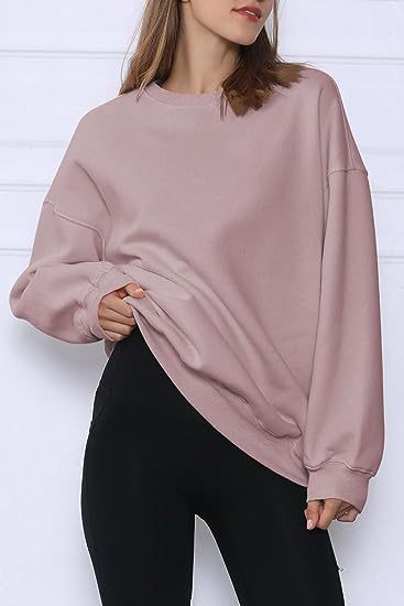 217g Weight Long Sleeve Sleeve Length Pullovers Placket Type Polyester Fabric Type Long Top Length Hoodie Tops Type Daily Occasion Round Neck Neckline Loose Fit Type Solid Color Pattern Winter, Spring, Autumn Season Women's Gender Streetwear Style Hoodies & Sweatshirts Long Sleeve Streetwear Solid Color 16