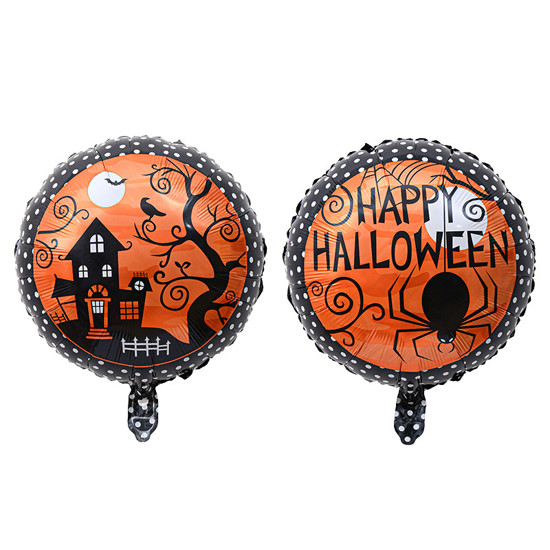 Comercio exterior 18 pulgadas Halloween película de aluminio globo festival fantasma calabaza calavera fantasma tema fiesta arreglo globo al por mayor