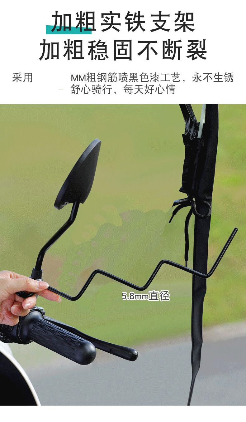 Electric Vehicle Canopy, Motorcycle Sunshade, Rainproof Awning, Widened Side Wings, Thickened New Model, Detachable Wholesale