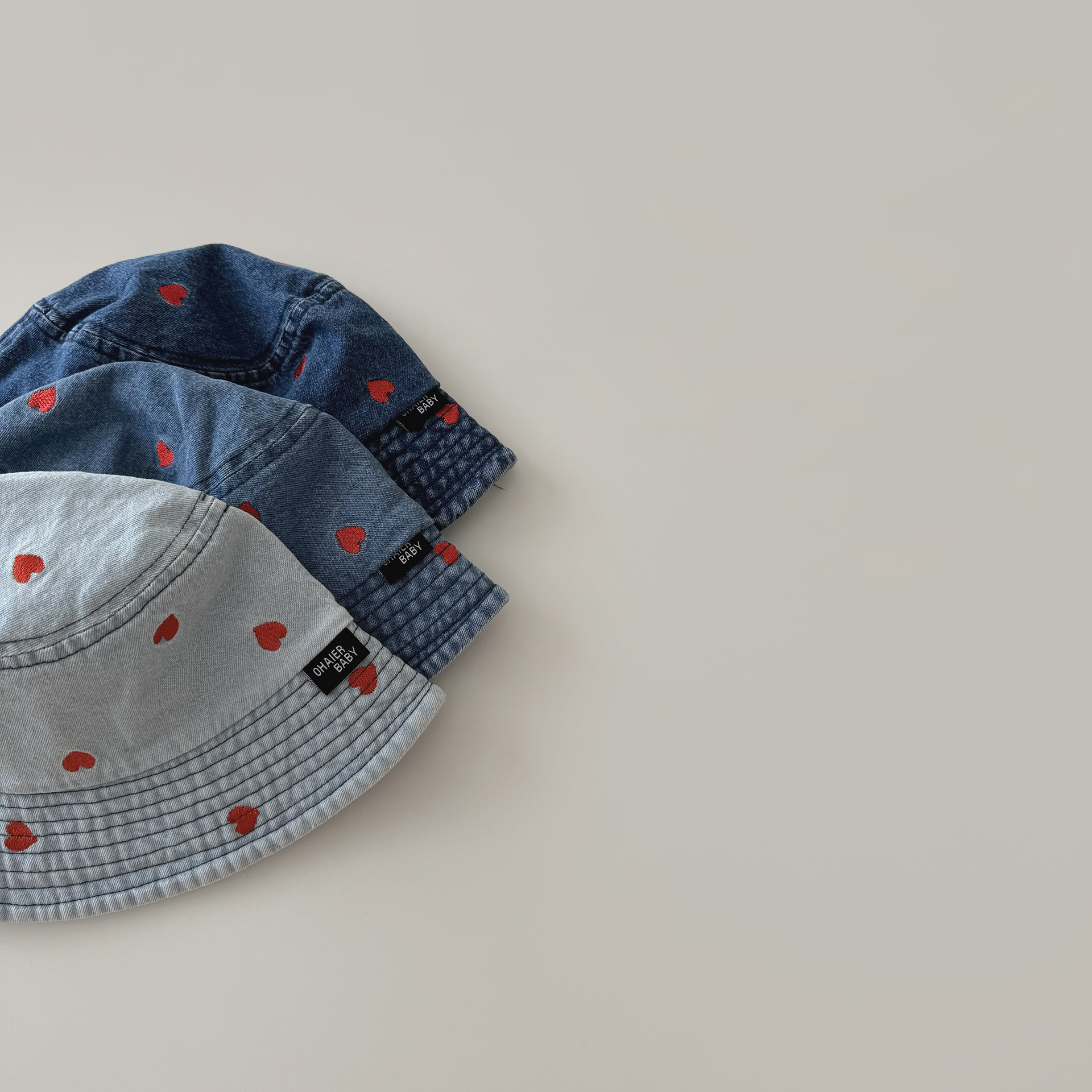 Girl'S Streetwear Heart Shape Embroidery Bucket Hat display picture 3