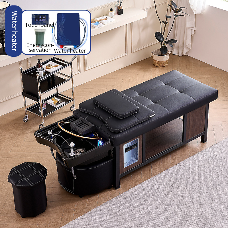 Cuenca de cerámica - negro de grafito + ciclo de agua + calentador de agua