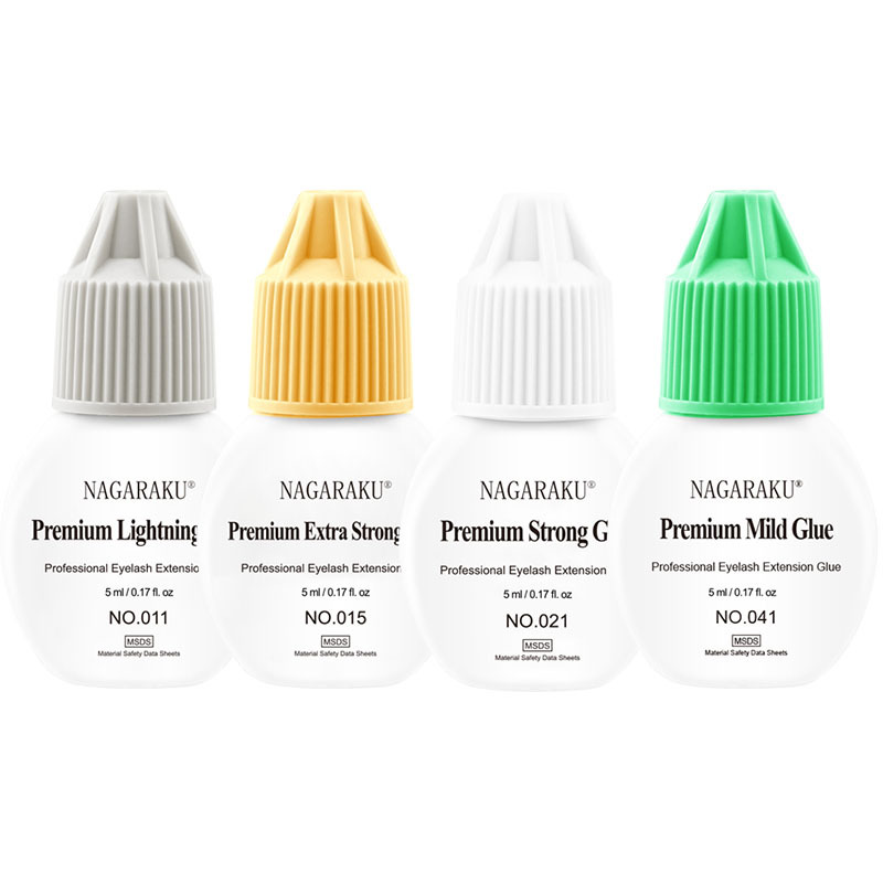 NAGARAKU nueva actualización de injerto de pegamento de pestañas un segundo de secado rápido de Bajo Sabor personal de pestañas esteticista pegamento transfronterizo al por mayor