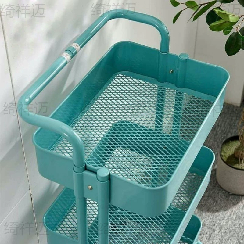 Кухонная многослойная тележка для хранения с колесной полкой для хранения, съемная многофункциональная полка для хранения, детская коляска