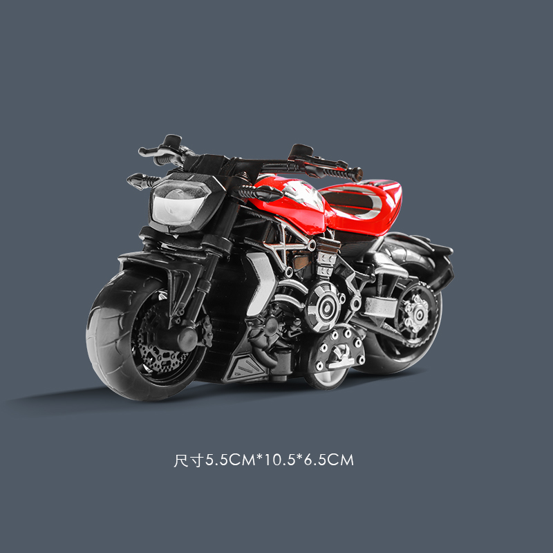 Motocicleta Juguete Niño Simulación Aleación Modelo Locomotora Carreras Niños Tback Coche de juguete Coche Regalo