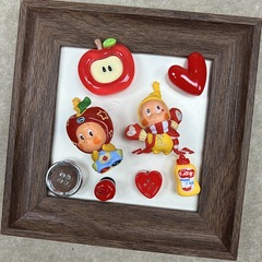 クロックスアクセサリー We Are All Star Peopleシリーズ かわいいレッドアップルボクサー かわいいかわいい靴 花靴バックル